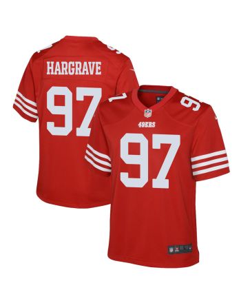 Javon Hargrave 97 San Francisco 49ers Youth Game Jersey - Scarlet