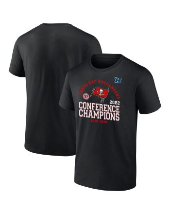 Tampa Bay Buccaneers 2022 Three-Time NFC Conference Champions T-Shirt - Black