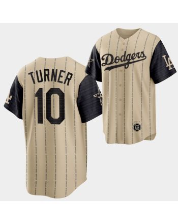 2022-23 Black Heritage Night Los Angeles Dodgers Justin Turner 10 Gold Jersey Exclusive Edition