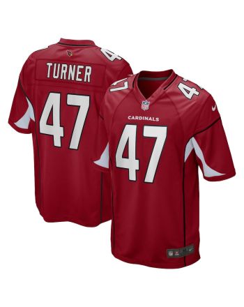 Ezekiel Turner 47 Arizona Cardinals Men Game Jersey - Cardinal