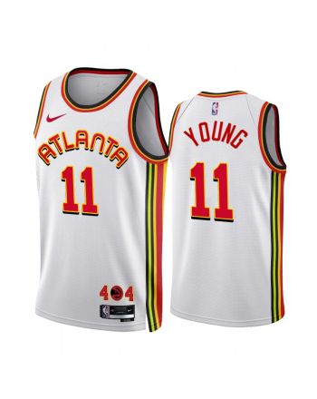 2022-23 Atlanta Hawks Trae Young 11 White Association Edition Men Jersey