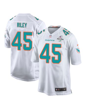 Duke Riley 45 Miami Dolphins 2023 Playoffs Patch Game Men Jersey - White