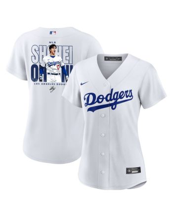 Shohei Ohtani 17 Los Angeles Dodgers Signed ShoTime 2023 Home Women Jersey - White