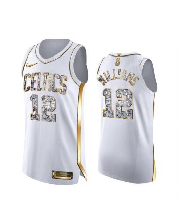 Boston Celtics Grant Williams 12 White Diamond Edition Jersey 2022 Playoffs