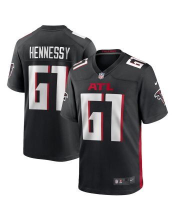 Matt Hennessy 61 Atlanta Falcons Men's Game Jersey - Black