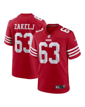 Nick Zakelj San Francisco 49ers Game Player Jersey - Scarlet