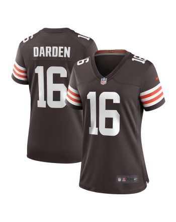 Jaelon Darden 16 Cleveland Browns Women's Team Game Player Jersey - Brown