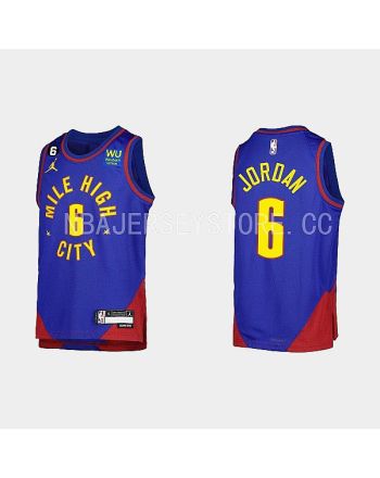 Youth Denver Nuggets DeAndre Jordan 6 Statement Edition 2022-23 Royal Men Jersey