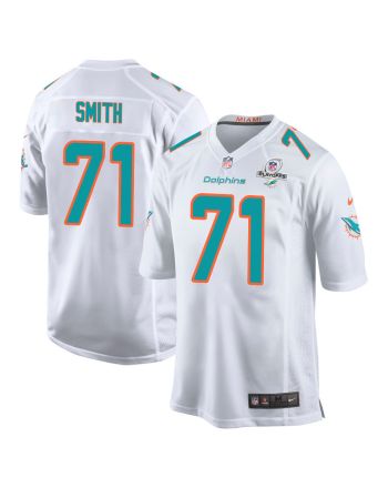 Kion Smith 71 Miami Dolphins 2023 Playoffs Patch Game Men Jersey - White