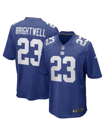 Gary Brightwell New York Giants Team Game Player Jersey - Royal