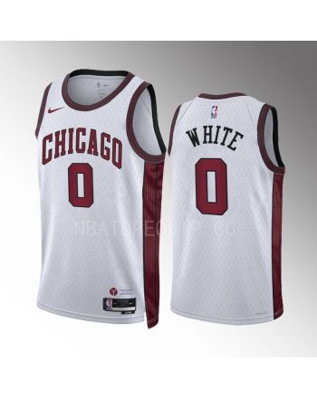 Chicago Bulls Coby 0 White 2022-23 City Edition White Jersey Swingman