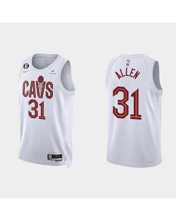 Cleveland Cavaliers 31 Jarrett Allen 2022-23 Association Edition White Men Jersey