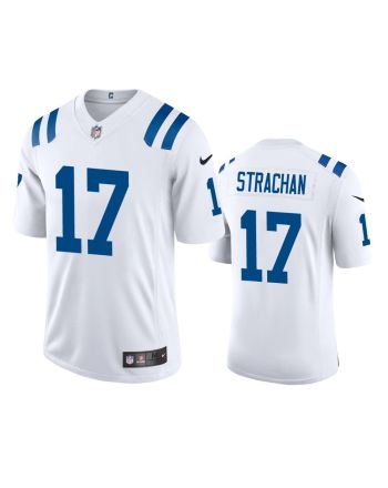 Mike Strachan 17 Indianapolis Colts White Vapor Limited Jersey