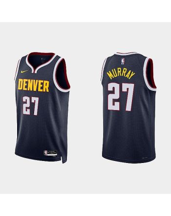 Denver Nuggets 27 Jamal Murray 2022-23 Icon Edition Navy Men Jersey