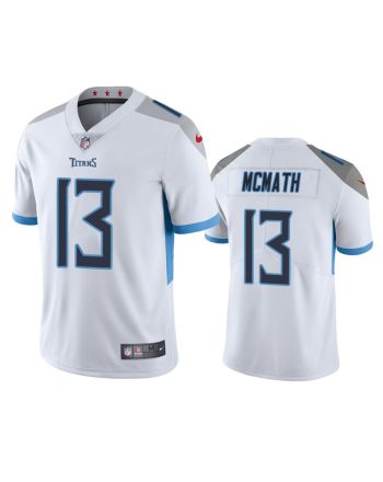 Tennessee Titans Racey McMath 13 White Vapor Limited Jersey - Men's