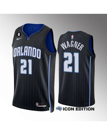 Orlando Magic Moritz Wagner 21 Icon Edition Black Jersey 2022-23 Swingman