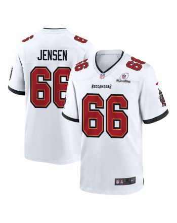 Ryan Jensen 66 Tampa Bay Buccaneers 2023 Playoffs Patch Game Men Jersey - White