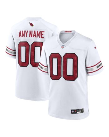 Arizona Cardinals Custom Game Men Jersey - White