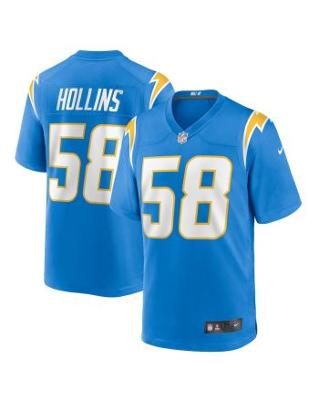 Justin Hollins 58 Los Angeles Chargers Game Men Jersey - Powder Blue