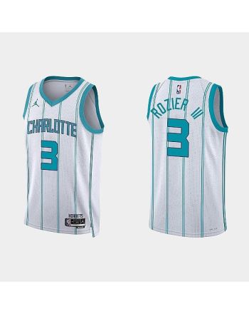 Charlotte Hornets Terry Rozier III 3 2022-23 Association Edition White Men Jersey Swingman