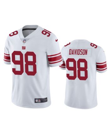 New York Giants D.J. Davidson 98 White Vapor Limited Jersey