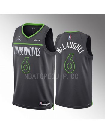 Minnesota Timberwolves Jordan McLaughlin 6 2022-23 Statement Edition Anthracite Men Jersey Swingman