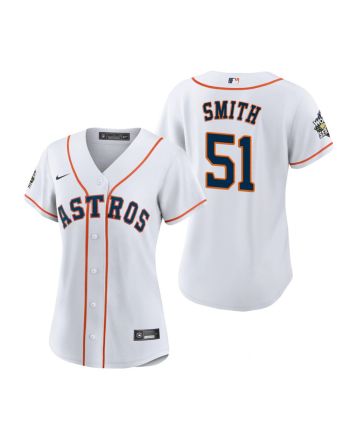 Women's Houston Astros Will Smith 51 White 2022-23 World Series Jersey