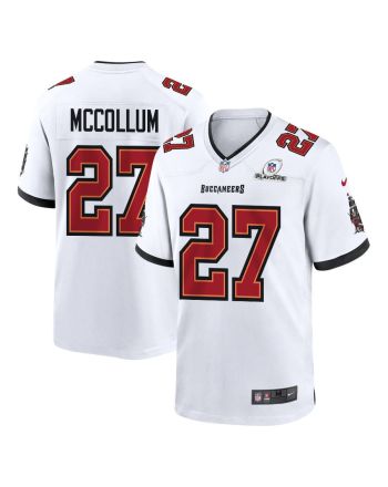 Zyon McCollum 27 Tampa Bay Buccaneers 2023 Playoffs Patch Game Men Jersey - White