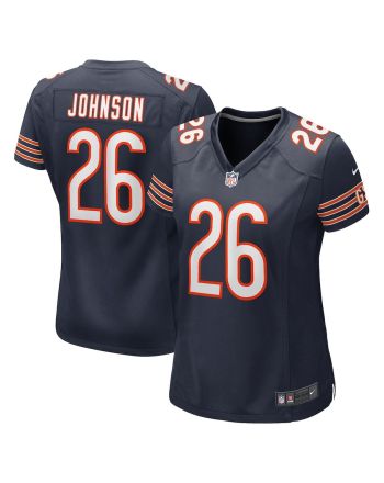 Quindell Johnson 26 Chicago Bears Women Team Game Jersey - Navy