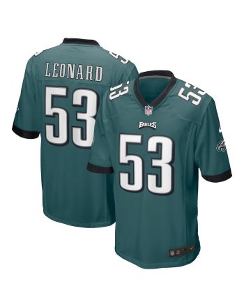 Shaquille Leonard 53 Philadelphia Eagles Game Men Jersey - Midnight Green