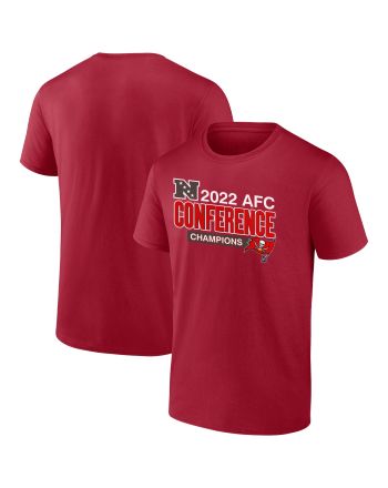 Tampa Bay Buccaneers 2022 NFC Conference Champions Divide & Conquer T-Shirt - Scarlet