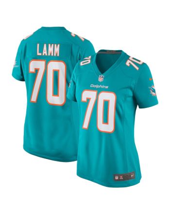 Kendall Lamm 70 Miami Dolphins Women Home Game Jersey - Aqua