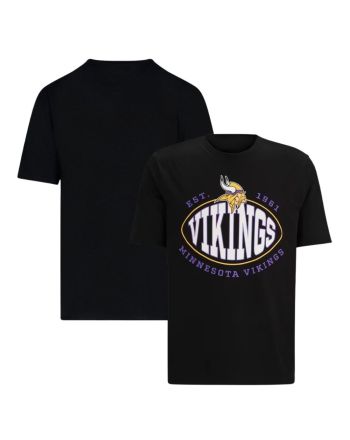 Minnesota Vikings Est.1961 Trap T-Shirt - Black