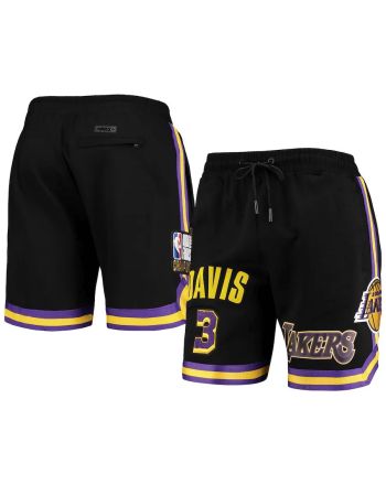 Anthony Davis 3 Los Angeles Lakers Team Black Player Shorts - Men