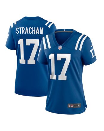 Mike Strachan 17 Indianapolis Colts Women Game Jersey - Royal