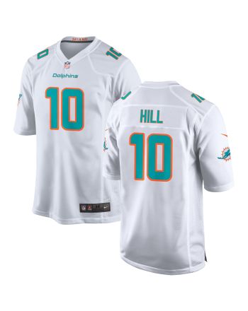 Tyreek Hill 10 Miami Dolphins Game Men Jersey - White Jersey