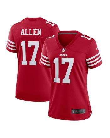 Brandon Allen 17 San Francisco 49ers Women Game Jersey - Scarlet