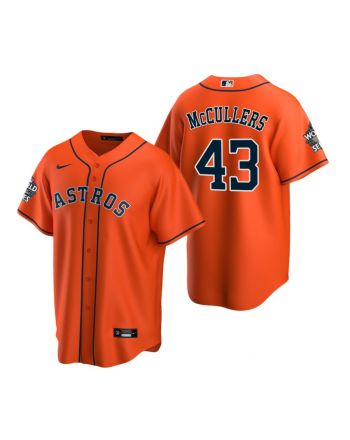 Houston Astros Lance McCullers 43 Orange 2022-23 World Series Jersey