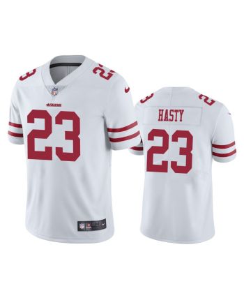 JaMycal Hasty 23 San Francisco 49ers White Vapor Limited Jersey