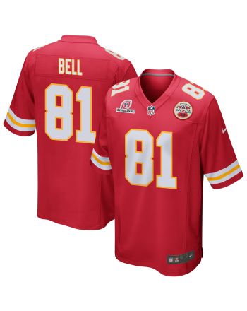 Blake Bell 81 Kansas City Chiefs 2024 Divisional Patch Game Men Jersey - Red