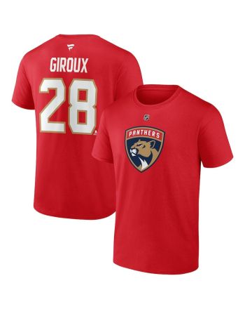 Claude Giroux 28 Florida Panthers Authentic Stack T-Shirt - Red