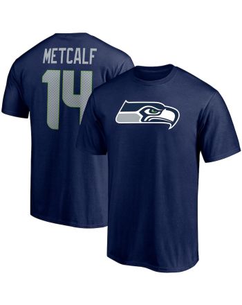 DK Metcalf 14 Seattle Seahawks Unisex T-Shirt - College Navy