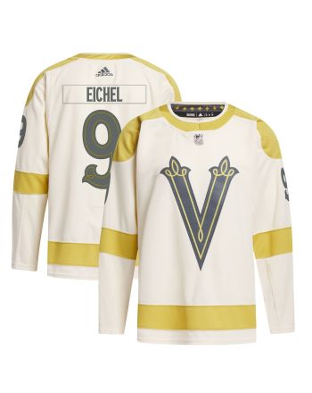 Jack Eichel 9 Vegas Golden Knights 2024 NHL Winter Classic Primegreen Men Jersey - Cream