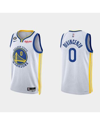 Golden State Warriors Donte DiVincenzo 0 2022-23 Association Edition White Men Jersey Swingman