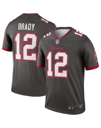 Tom Brady 12 Tampa Bay Buccaneers Alternate Legend Jersey - Pewter