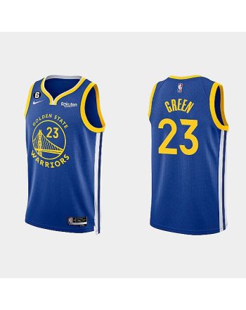 Golden State Warriors 23 Draymond Green 2022-23 Icon Edition Royal Men Jersey