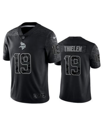 Adam Thielen 19 Minnesota Vikings Black Reflective Limited Jersey - Men