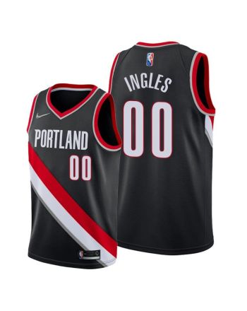 Joe Ingles 00 Portland Trail Blazers 2022 Icon Edition Black Jersey Diamond Badge - Men Jersey