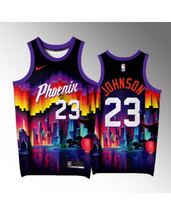 Cameron Johnson 23 Phoenix Suns Purple Jersey Arizona City Exclusive Edition