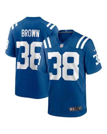 Tony Brown 38 Indianapolis Colts Men Game Jersey - Royal